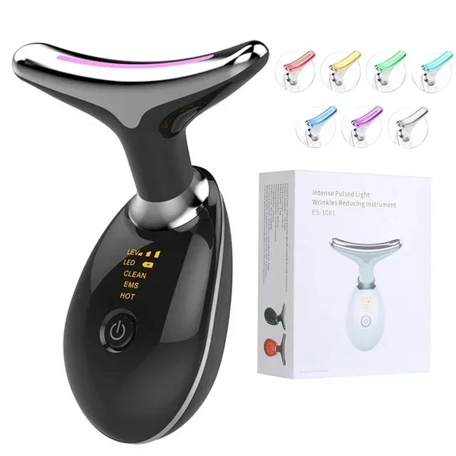 7-Color LED Facial Massager – Skin Tightening & Anti-Aging