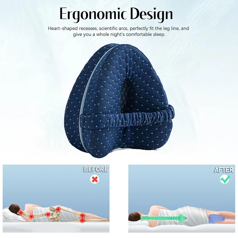 Alignment Pillows For Side Sleepers Smooth Spine Alignment Pillow Relieve Hip Pain & Sciatica Leg Relaxation Leg Pillow