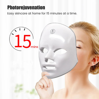 Facial LED Therapy Mask (7 Colors) – Youthful Skin at Home
