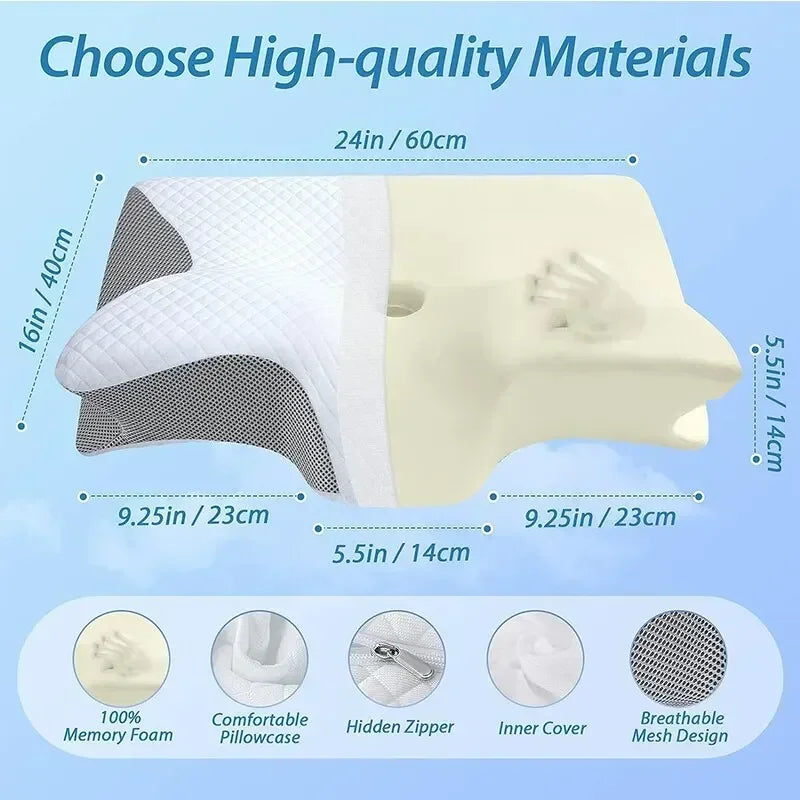 Ergonomic Cervical Pillow – Pain Relief & Better Sleep