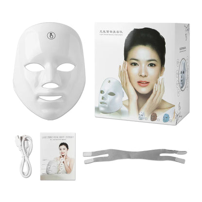 Facial LED Therapy Mask (7 Colors) – Youthful Skin at Home