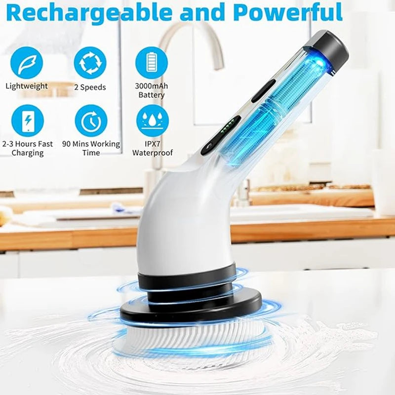 Cordless 7-in-1 Cleaning Brush – Deep Clean Made Easy