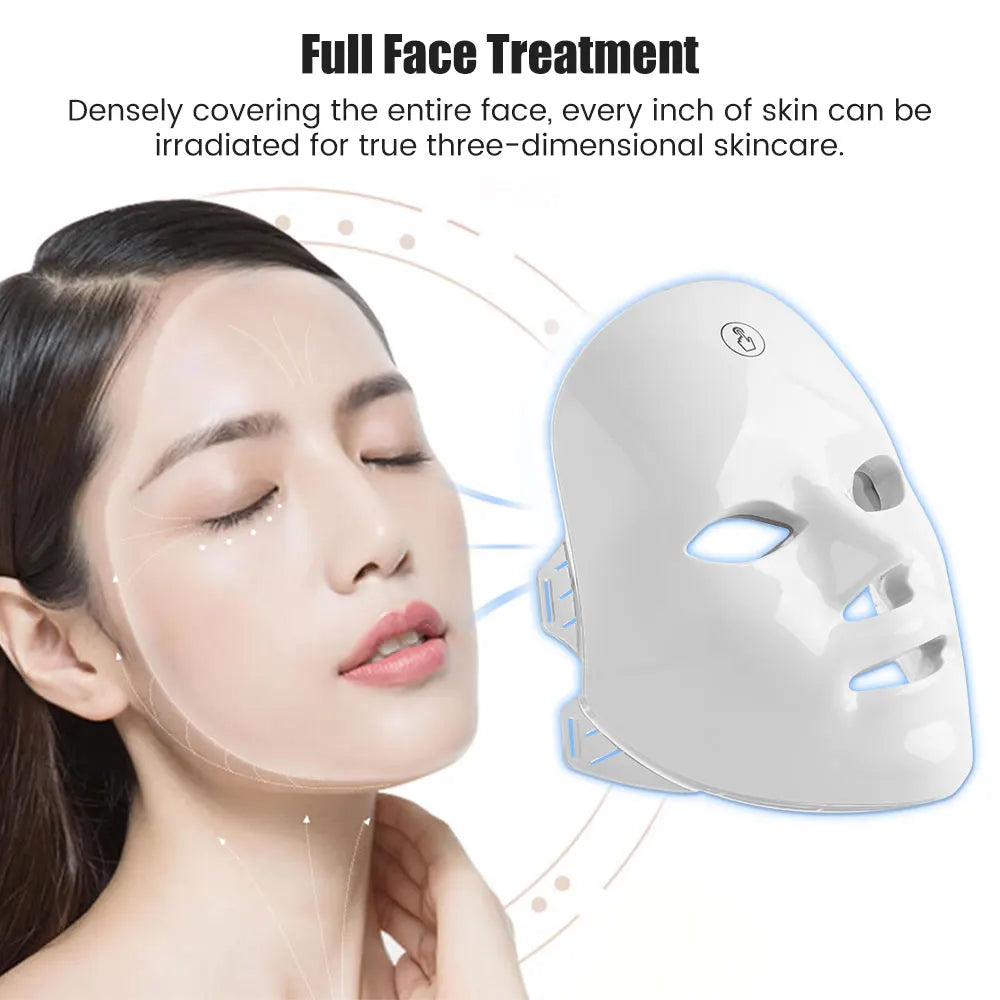 Facial LED Therapy Mask (7 Colors) – Youthful Skin at Home