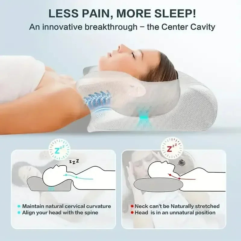Ergonomic Cervical Pillow – Pain Relief & Better Sleep