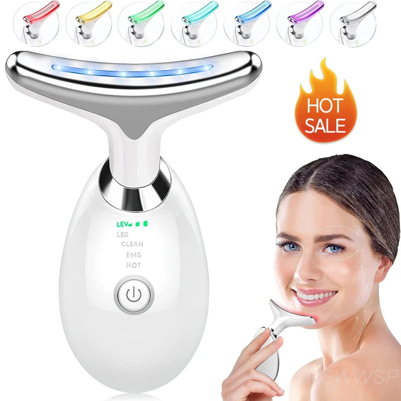 7-Color LED Facial Massager – Skin Tightening & Anti-Aging