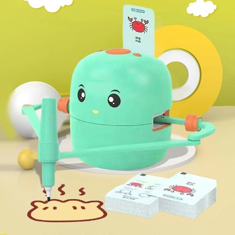 Educational Drawing Robot – Fun Learning Toy with 100 Cards