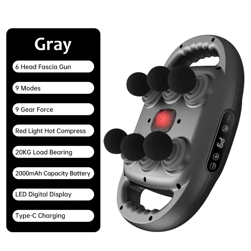 Professional 6-Head Massage Gun – Relax & Restore Muscles