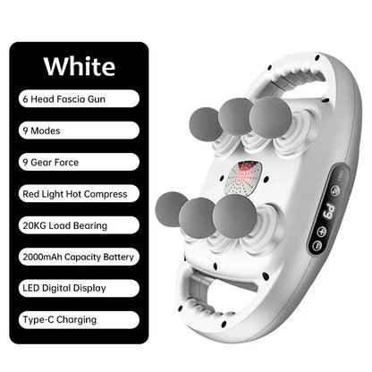 Professional 6-Head Massage Gun – Relax & Restore Muscles